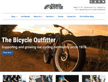 Tablet Screenshot of bicycleoutfitter.com